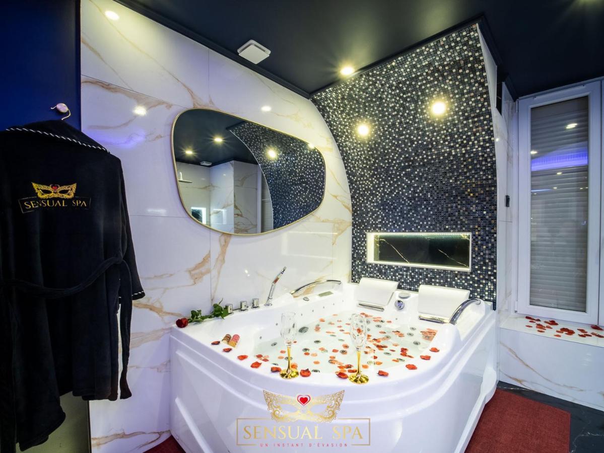 Sensual Spa- Love Room Jacuzzi Hammam Terrasse ナンシー エクステリア 写真