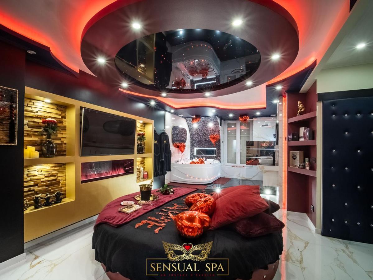Sensual Spa- Love Room Jacuzzi Hammam Terrasse ナンシー エクステリア 写真